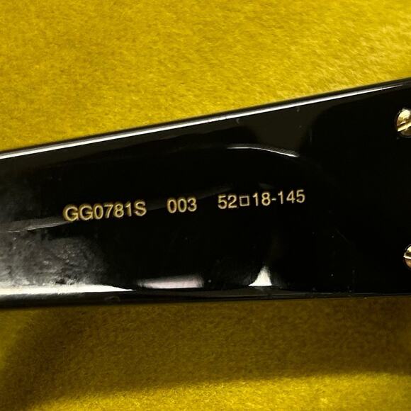 Gucci Sunglasses Cat Eye Hollywood Forever Black Studded Crystals Authentic NEW main image 9